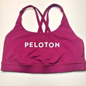 Lululemon Peloton Energy Bra Magenta Pink Strappy Sports Bra Size 6 W7AL9S